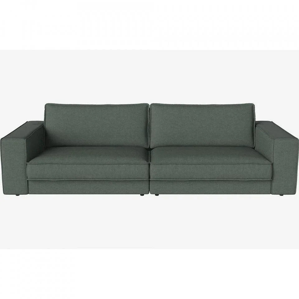 Canapea verde marin din poliester 290 cm Noora Nantes Bolia - PARIS14A.RO