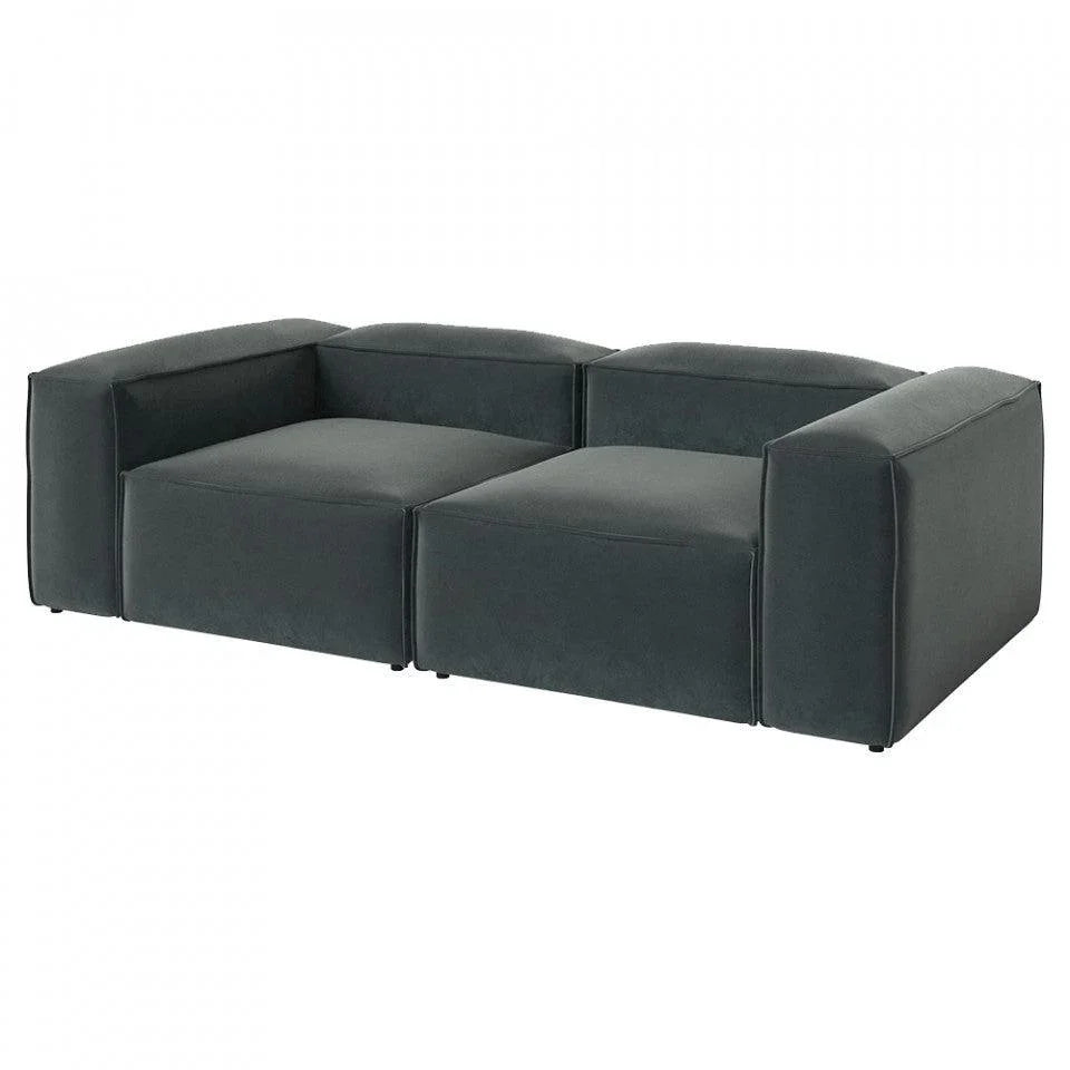 Canapea verde padure din catifea 240 cm Cosima Bolia - PARIS14A.RO