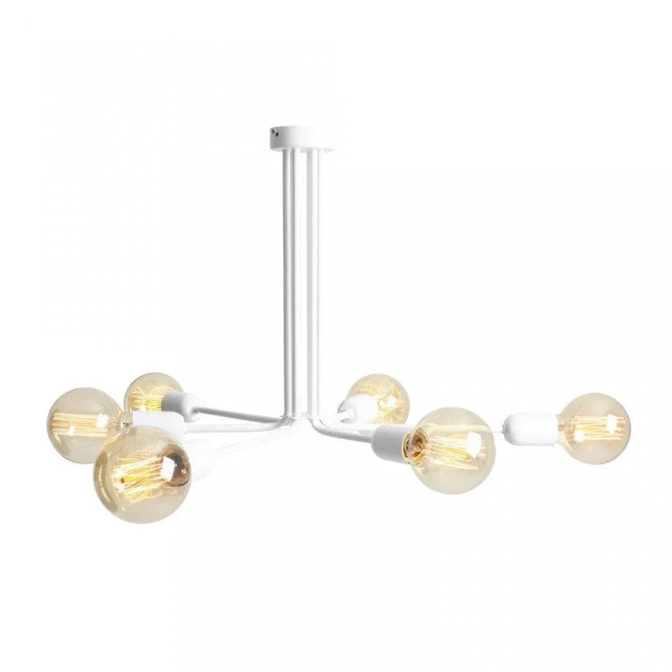 Candelabru alb din metal cu 6 becuri Vanwerk 59 Custom Form - PARIS14A.RO