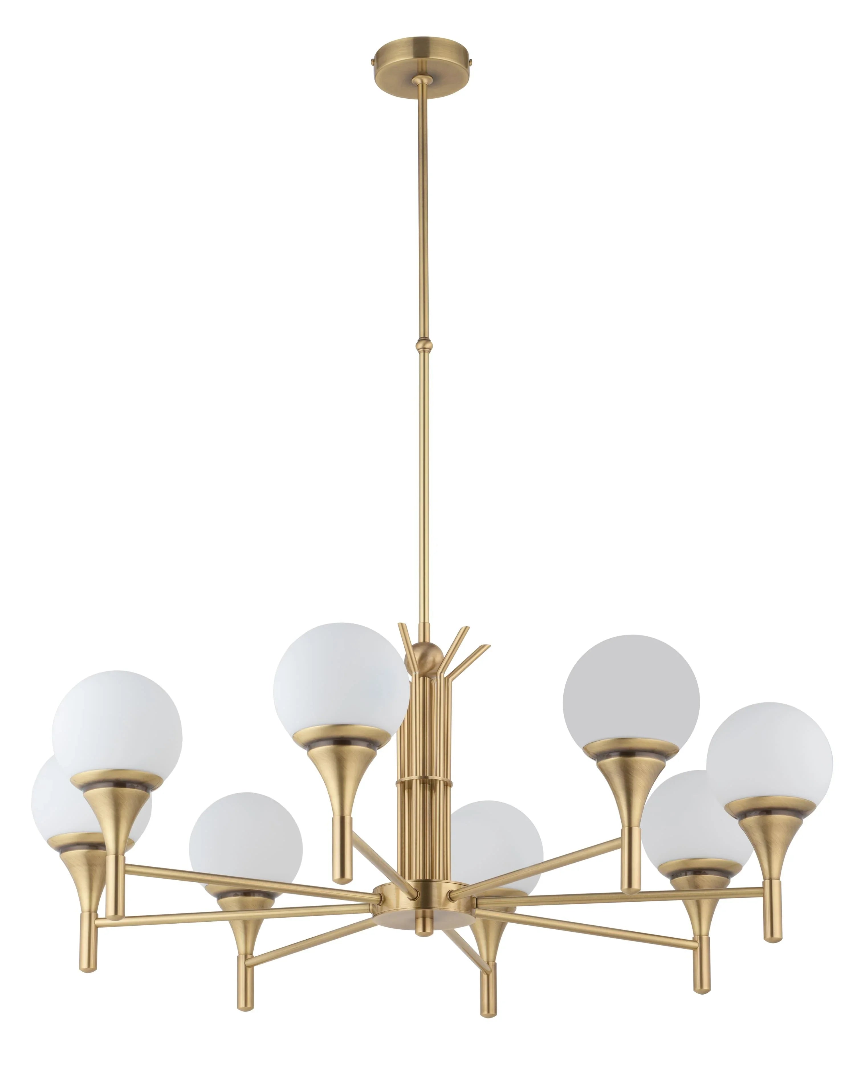 Candelabru cu abajur alb mat Meleze Kutek - PARIS14A.RO