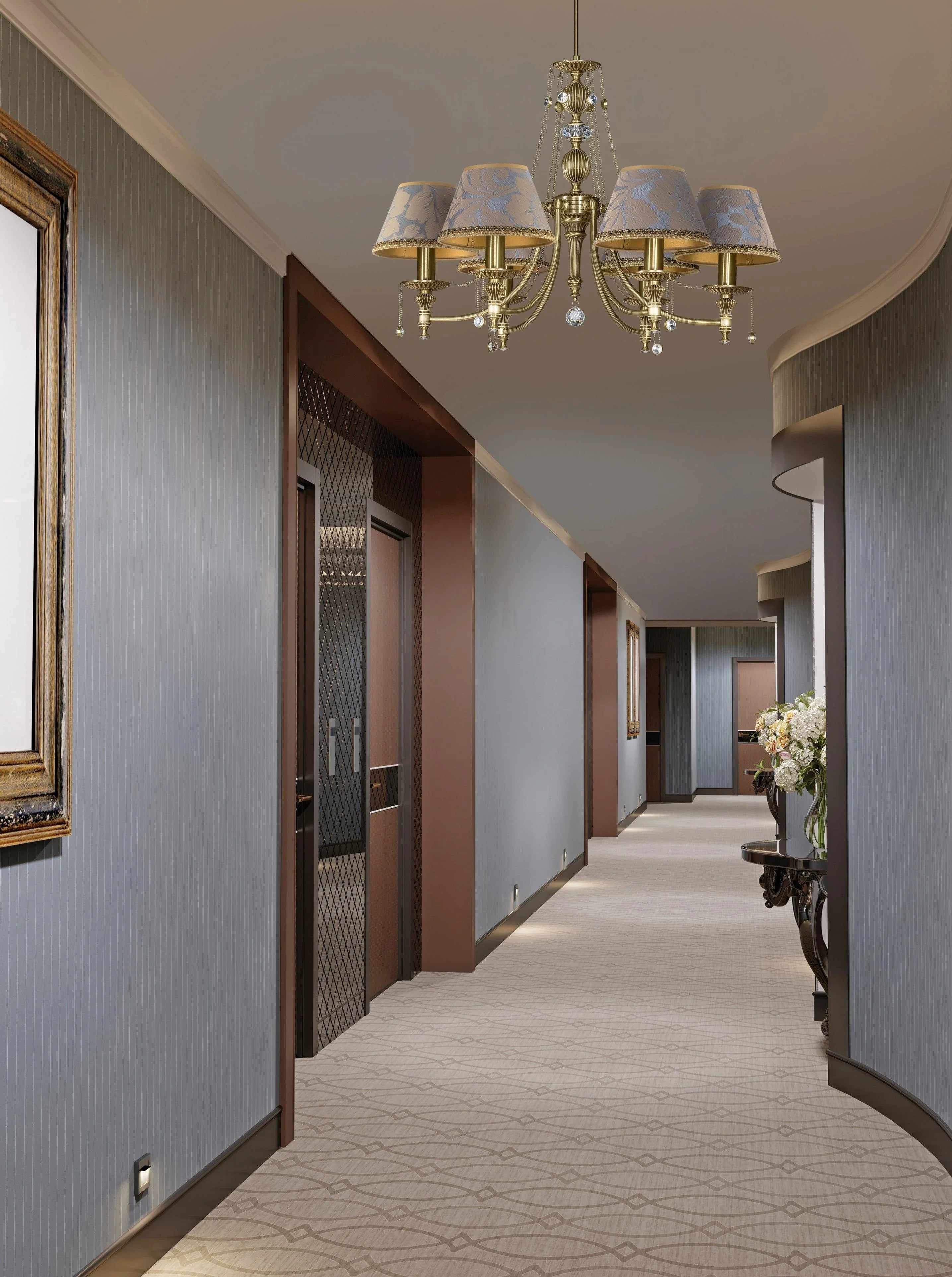 Candelabru cu abajur din material Nico Kutek - PARIS14A.RO