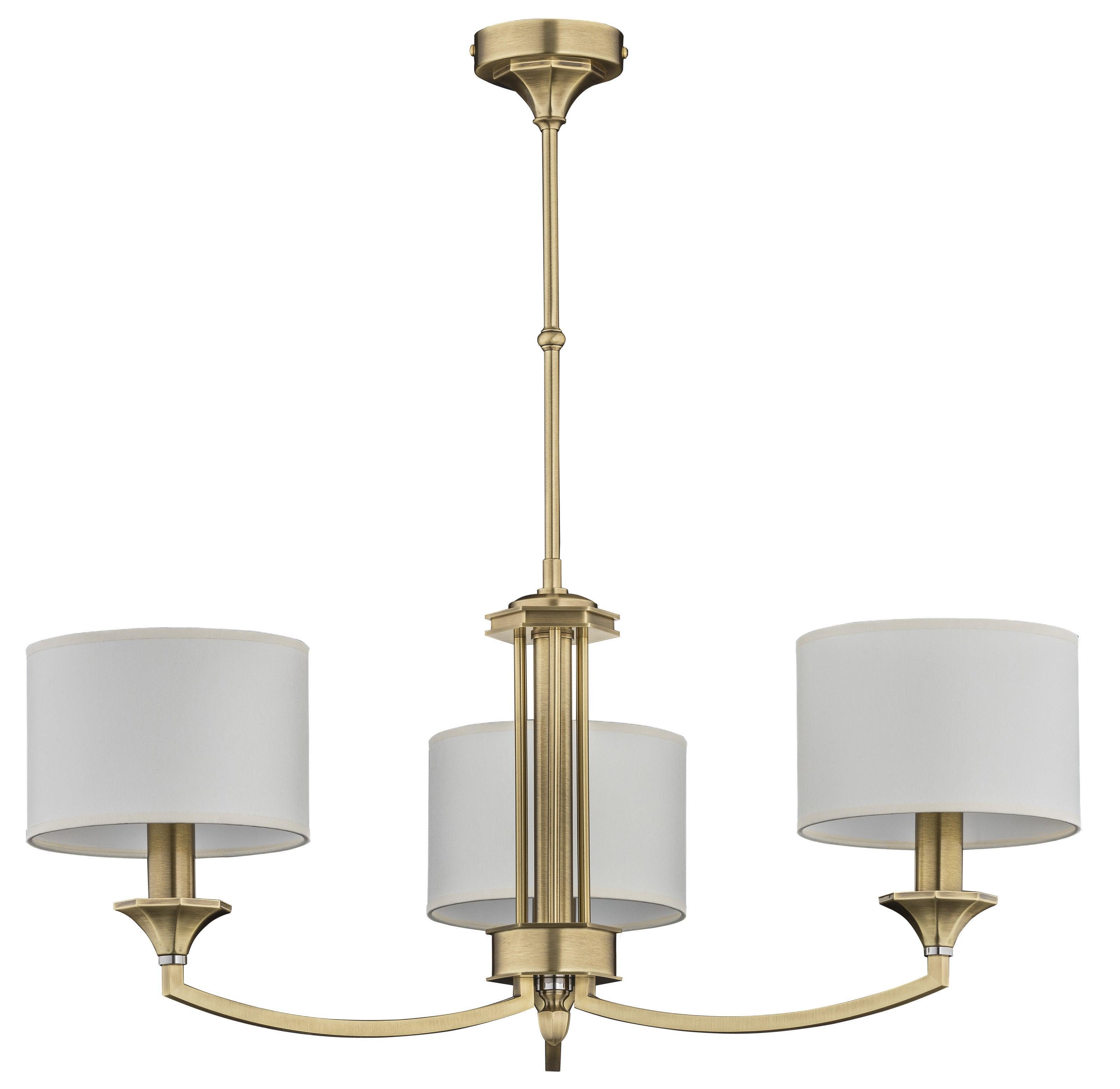 Candelabru cu abajur textil 3XE14 Decor Kutek - PARIS14A.RO