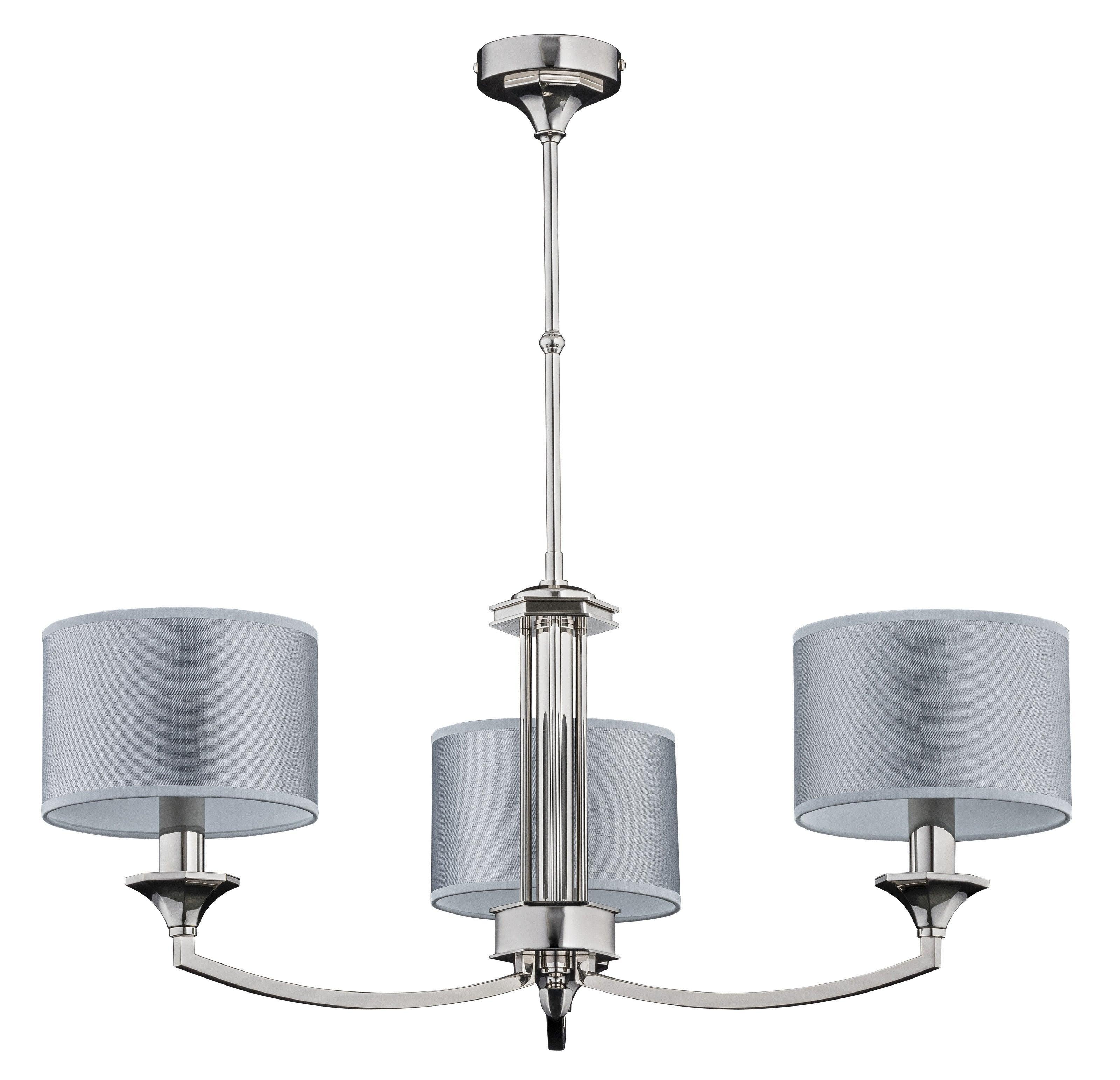 Candelabru cu abajur textil 3XE14 Decor Kutek - PARIS14A.RO