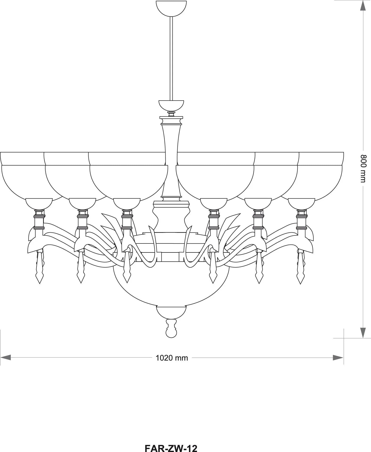 Candelabru Farini Kutek - PARIS14A.RO