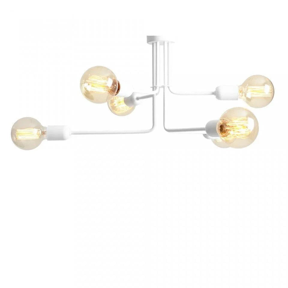 Candelabru metalic alb cu 6 becuri Vanwerk 63 Custom Form - PARIS14A.RO