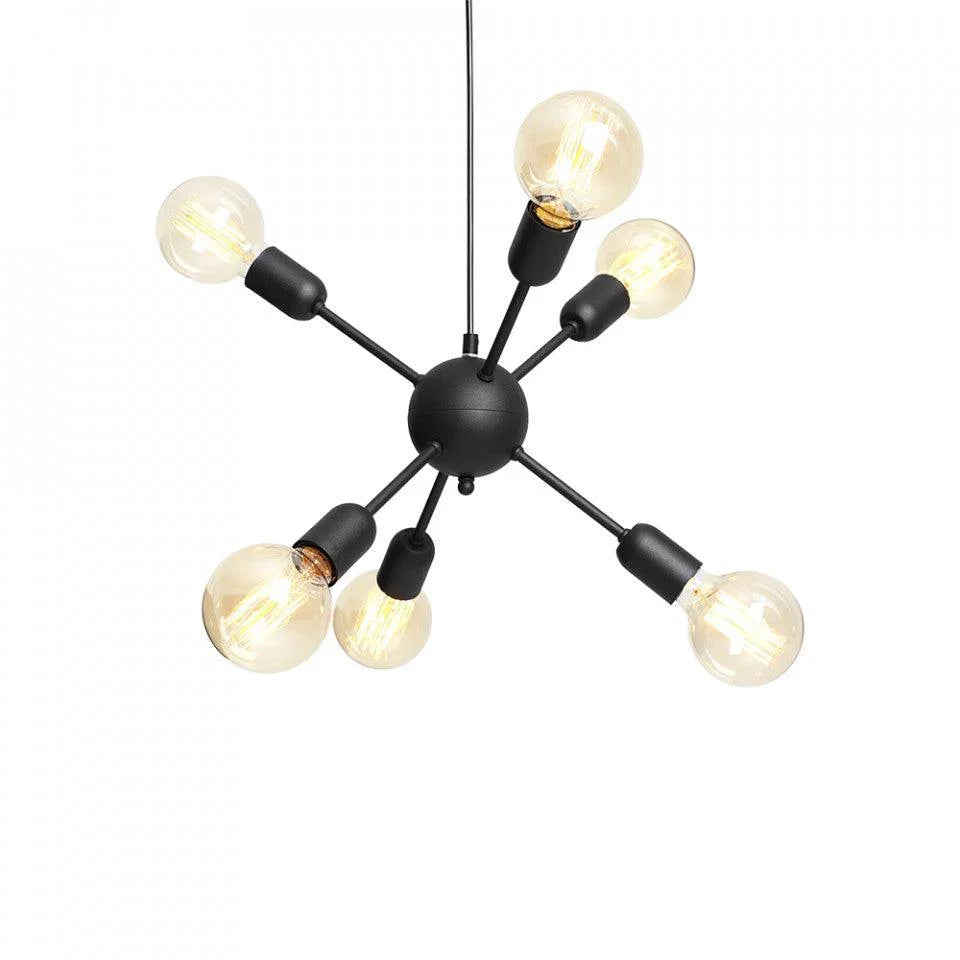 Candelabru negru din metal cu 6 becuri Vanwerk Ball Custom Form - PARIS14A.RO