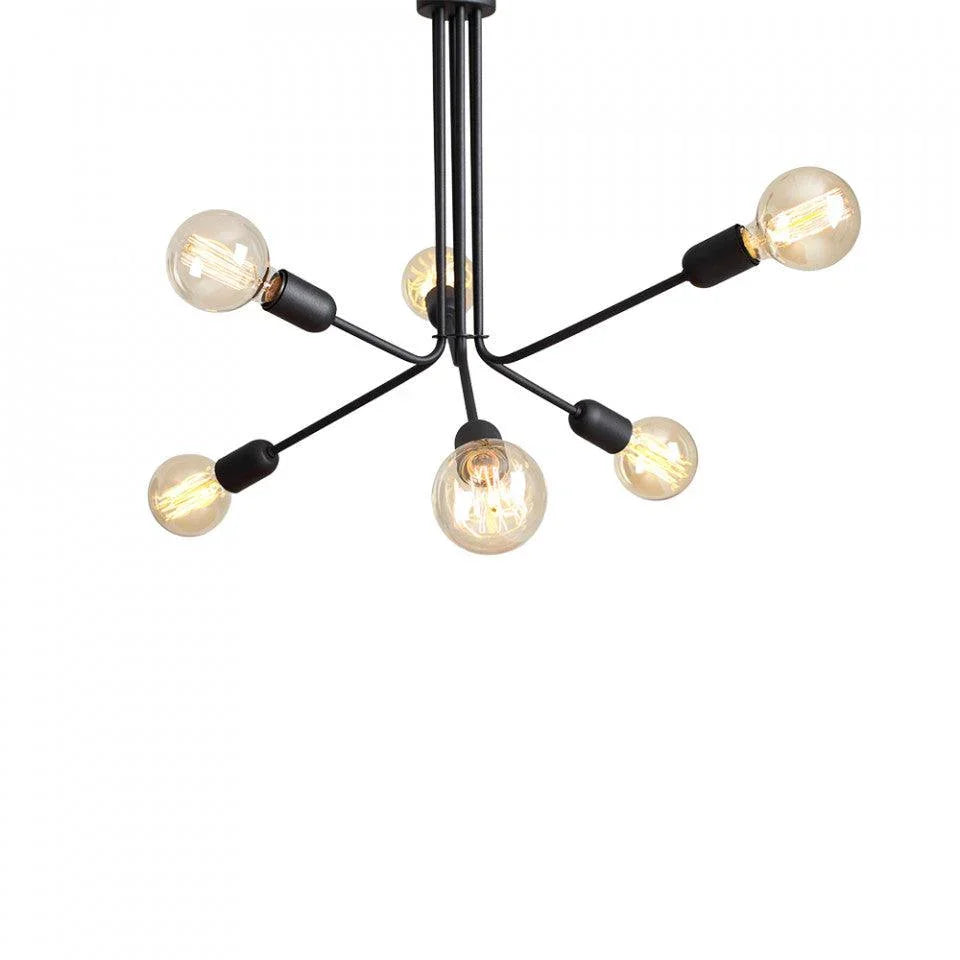 Candelabru negru din metal cu 6 becuri Vanwerk Custom Form - PARIS14A.RO