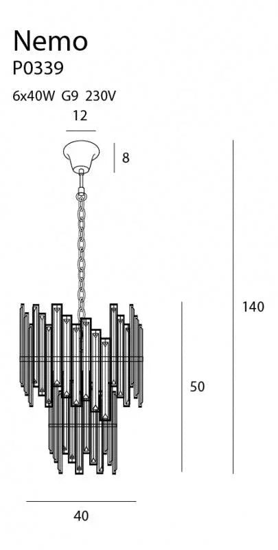 CANDELABRU NEMO MAXLIGHT P0339 - PARIS14A.RO