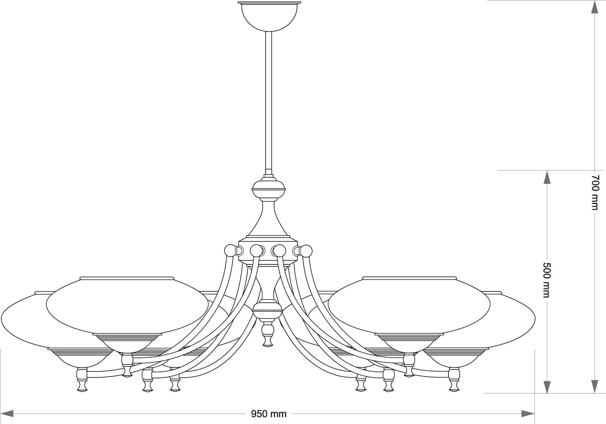 Candelabru San Marino Kutek - PARIS14A.RO