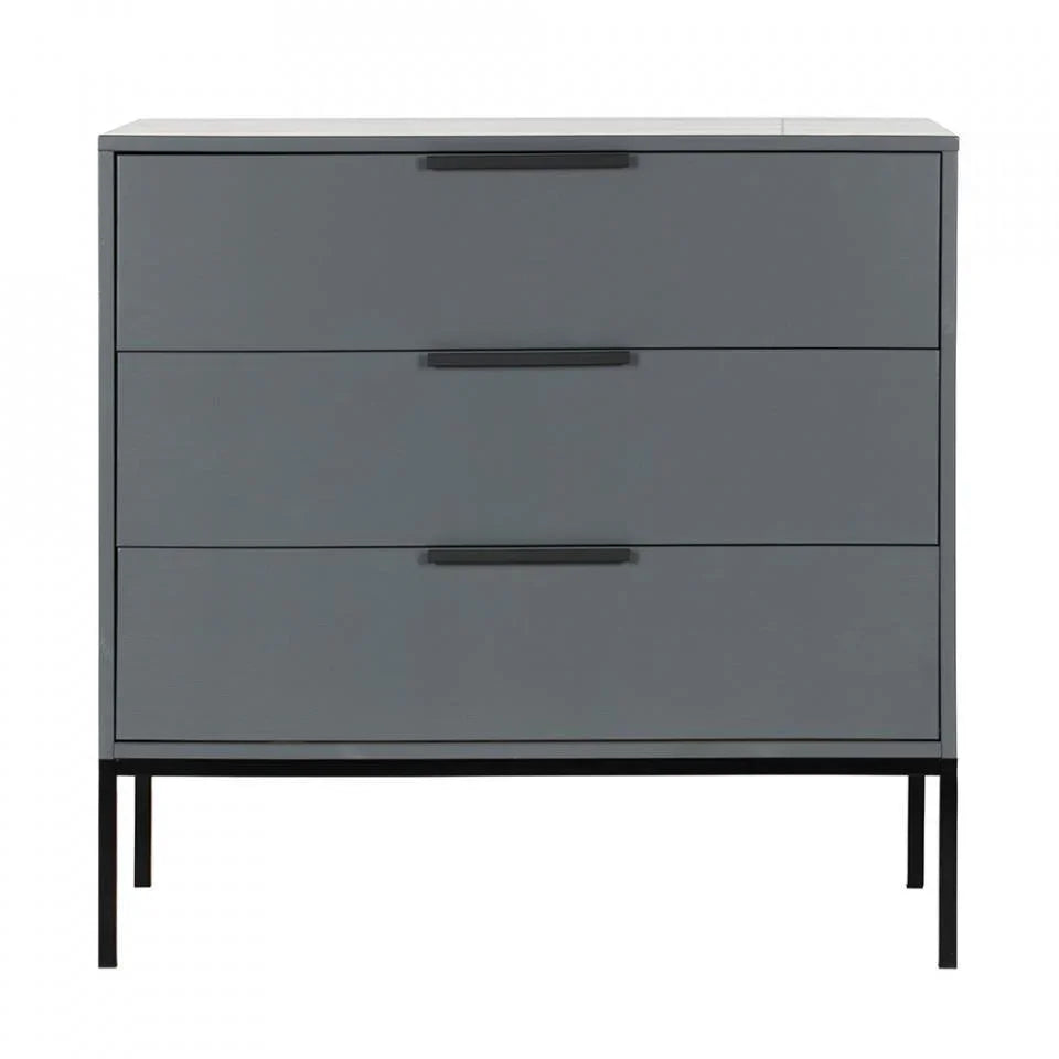 Comoda gri din lemn de pin 94 cm Adam - PARIS14A.RO