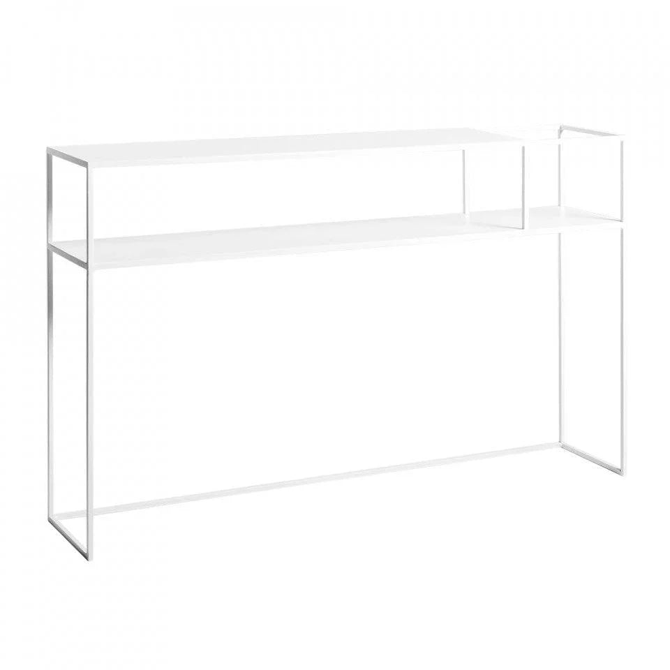 Consola alba din metal 120 cm Senso Right Custom Form - PARIS14A.RO