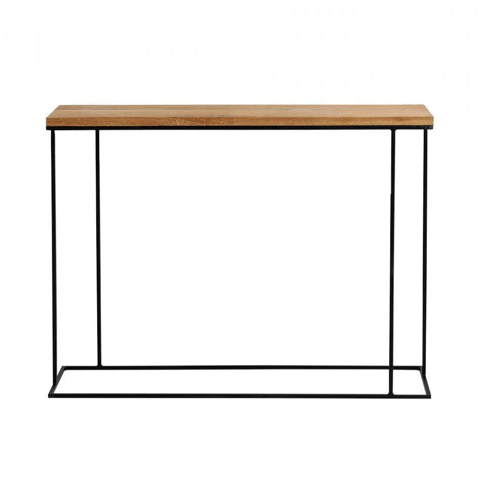 Consola maro/neagra din placa fibrolemnoasa si metal 100 cm Walt Custom Form - PARIS14A.RO