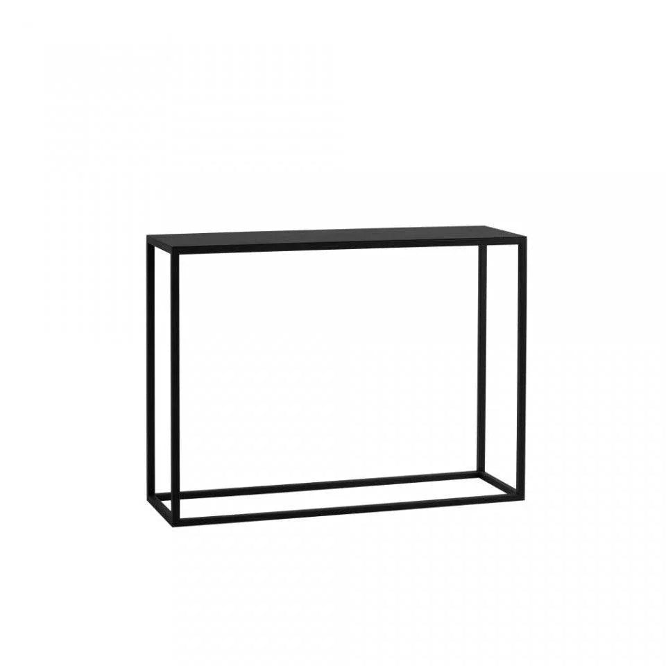 Consola neagra din lemn si metal 100 cm Julita Metal Custom Form - PARIS14A.RO