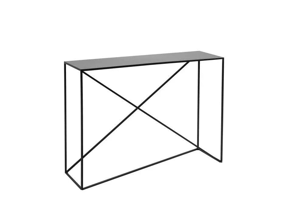 Consola neagra din metal 100 cm Memo Custom Form - PARIS14A.RO