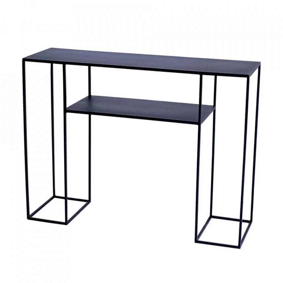 Consola neagra din metal 100 cm Torget Line Custom Form - PARIS14A.RO