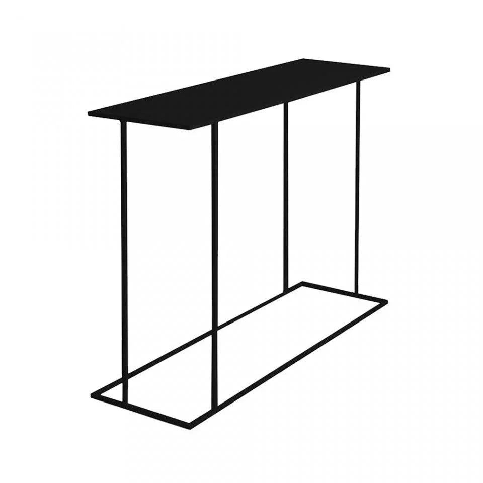 Consola neagra din metal 100 cm Walt Black Custom Form - PARIS14A.RO