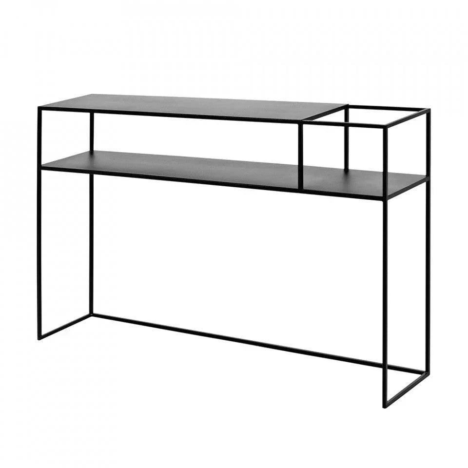 Consola neagra din metal 120 cm Senso Right Custom Form - PARIS14A.RO