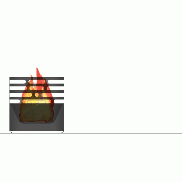 Cos pentru foc Cube - Negru - Höfats - PARIS14A.RO