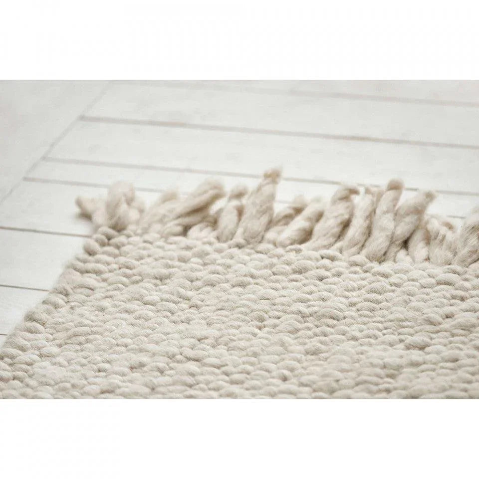 Covor alb din lana 200x300 cm Dalvik Bolia - PARIS14A.RO