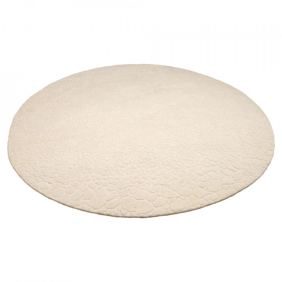 Covor alb din lana 250 cm Edla Bolia - PARIS14A.RO