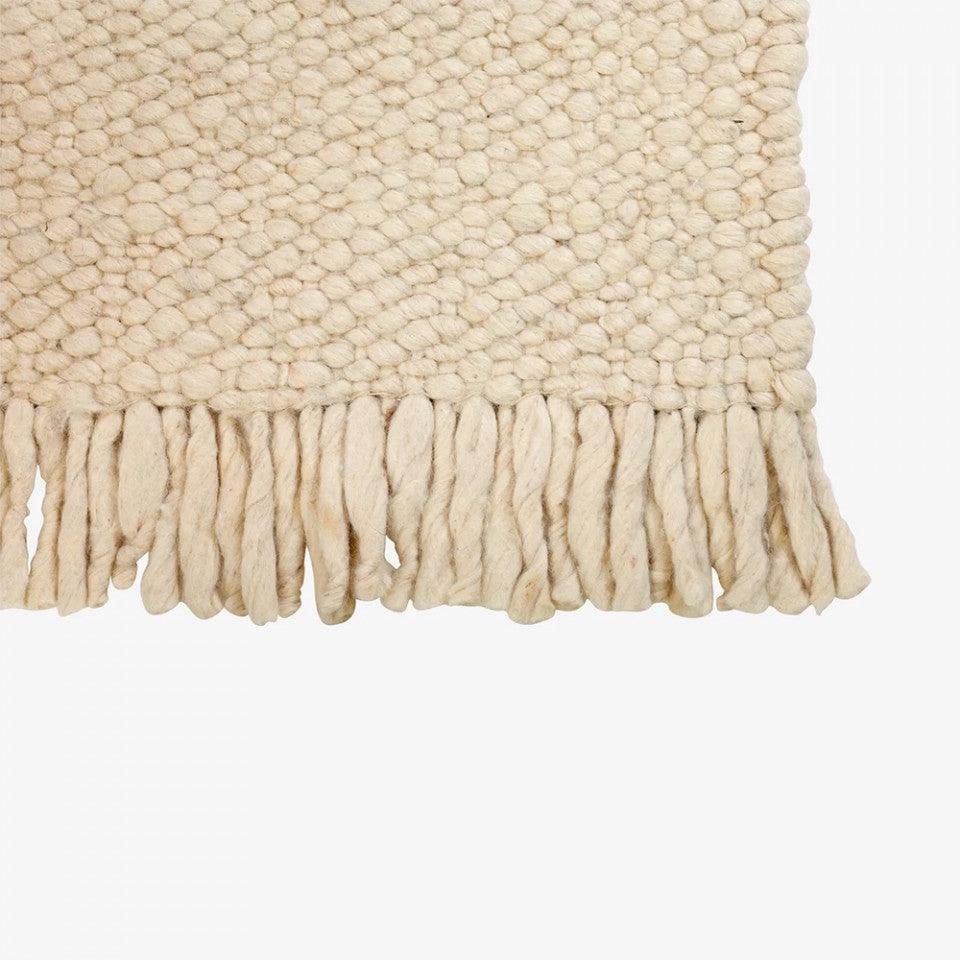 Covor alb din lana 250x350 cm Dalvik Bolia - PARIS14A.RO