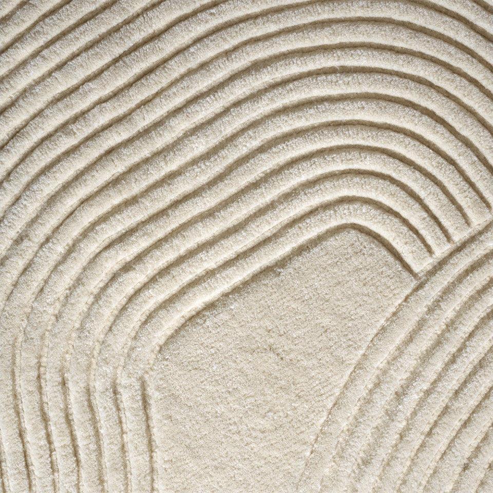 Covor crem din lana 140x145 cm Zen Bolia - PARIS14A.RO