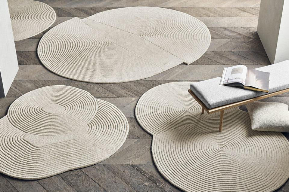 Covor crem din lana 140x145 cm Zen Bolia - PARIS14A.RO