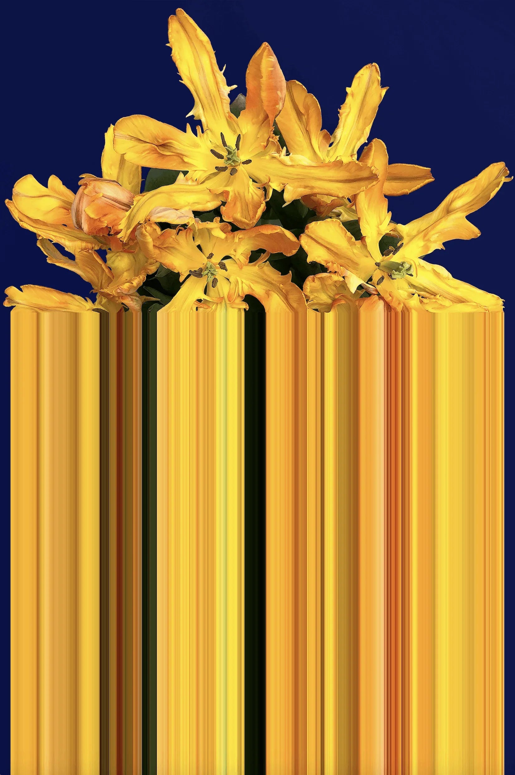 Covor Glitch Galben Rectangular - Qeeboo - PARIS14A.RO