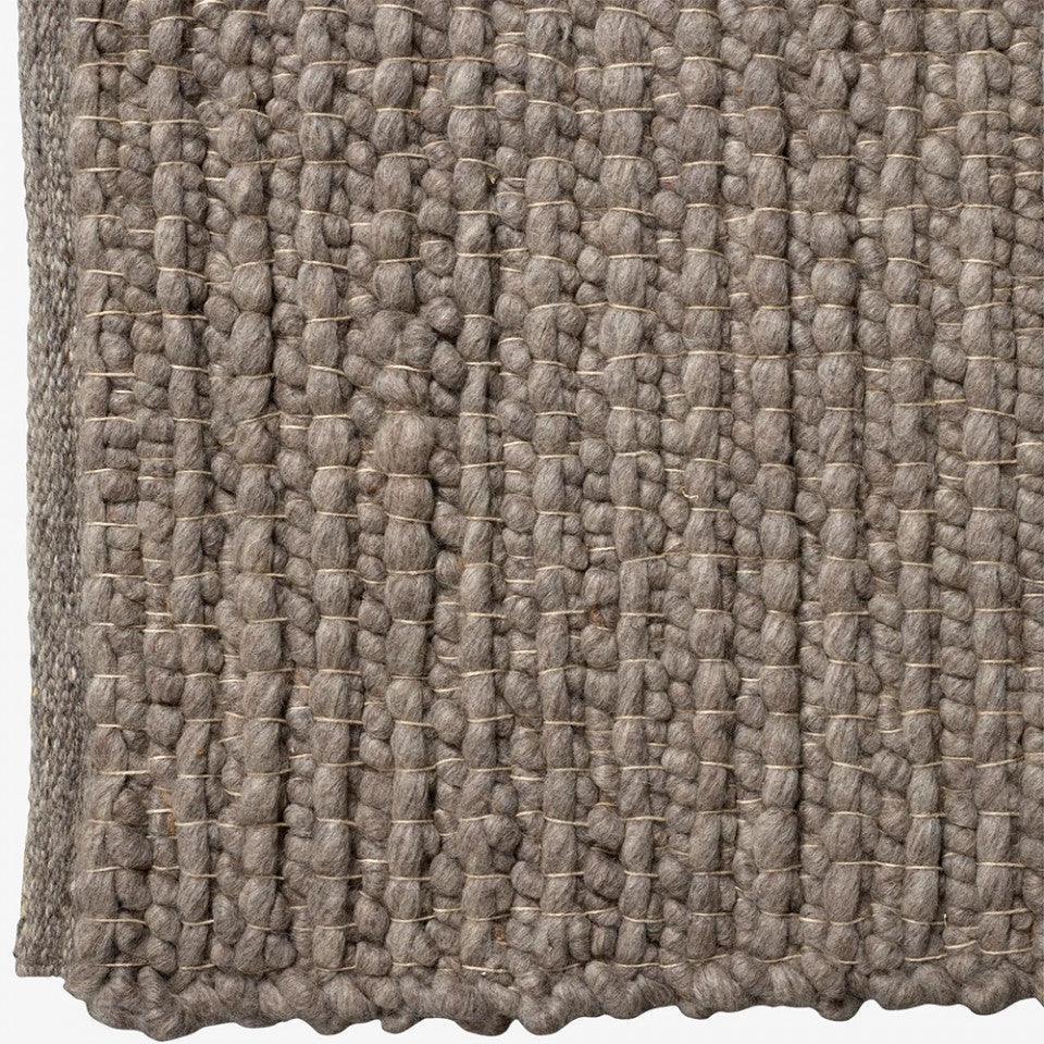 Covor gri inchis din lana 250x350 cm Funo Bolia - PARIS14A.RO
