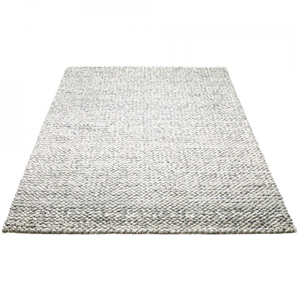 Covor gri ploaie din lana 140x200 cm Loop Bolia - PARIS14A.RO