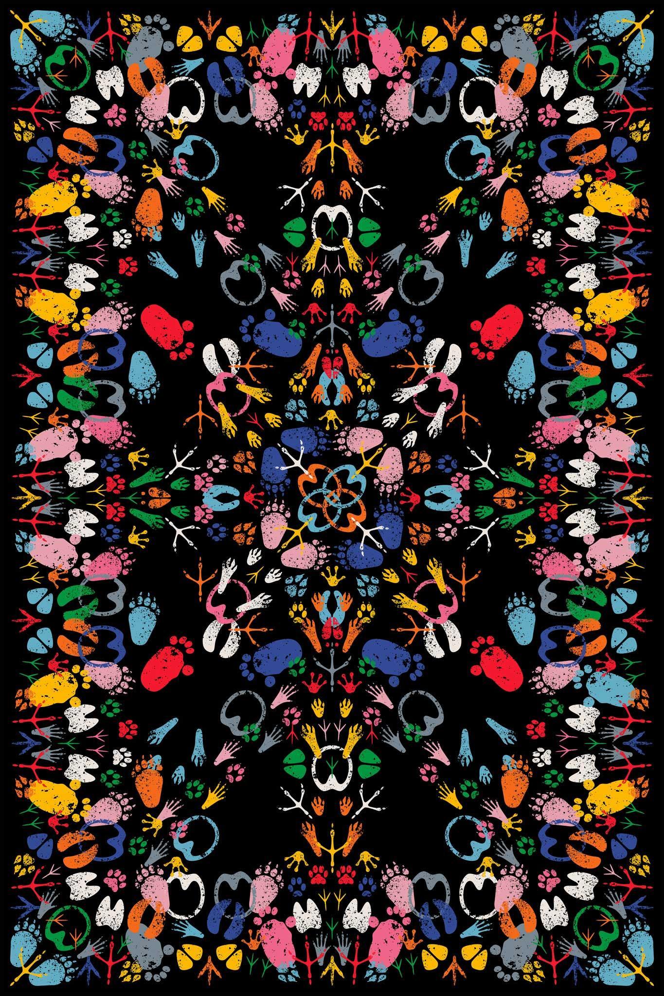 Covor Let's Dance Rectangular / Dark - Qeeboo - PARIS14A.RO