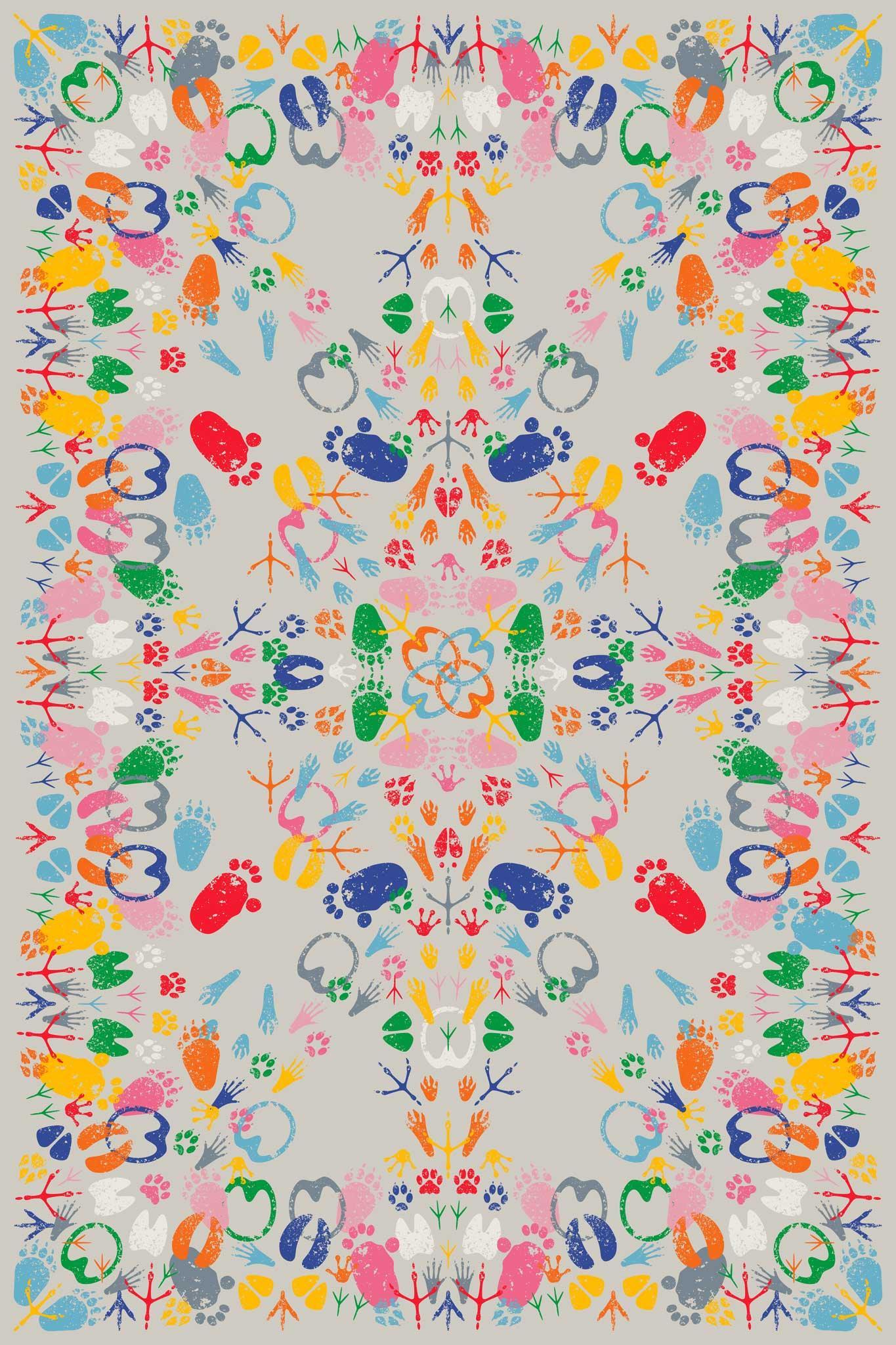 Covor Let's Dance Rectangular / Light - Qeeboo - PARIS14A.RO