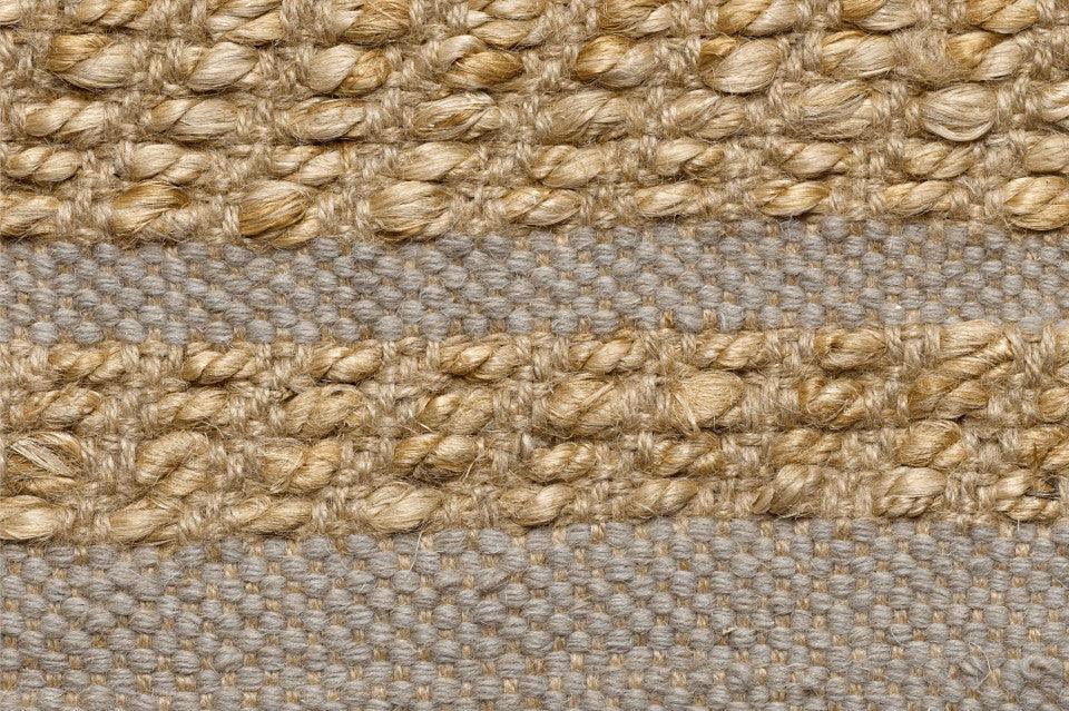 Covor maro/gri din iuta si lana 70x140 cm Conwy Bolia - PARIS14A.RO