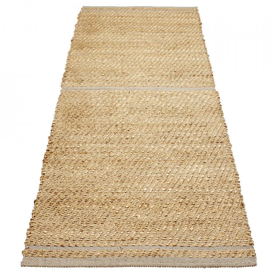 Covor maro/gri din iuta si lana 80x250 cm Conwy Bolia - PARIS14A.RO