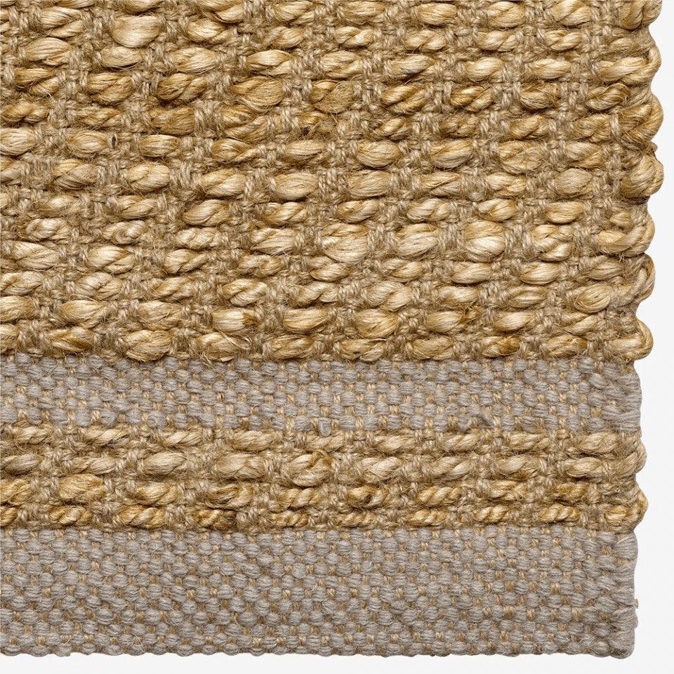 Covor maro/gri din iuta si lana 80x250 cm Conwy Bolia - PARIS14A.RO