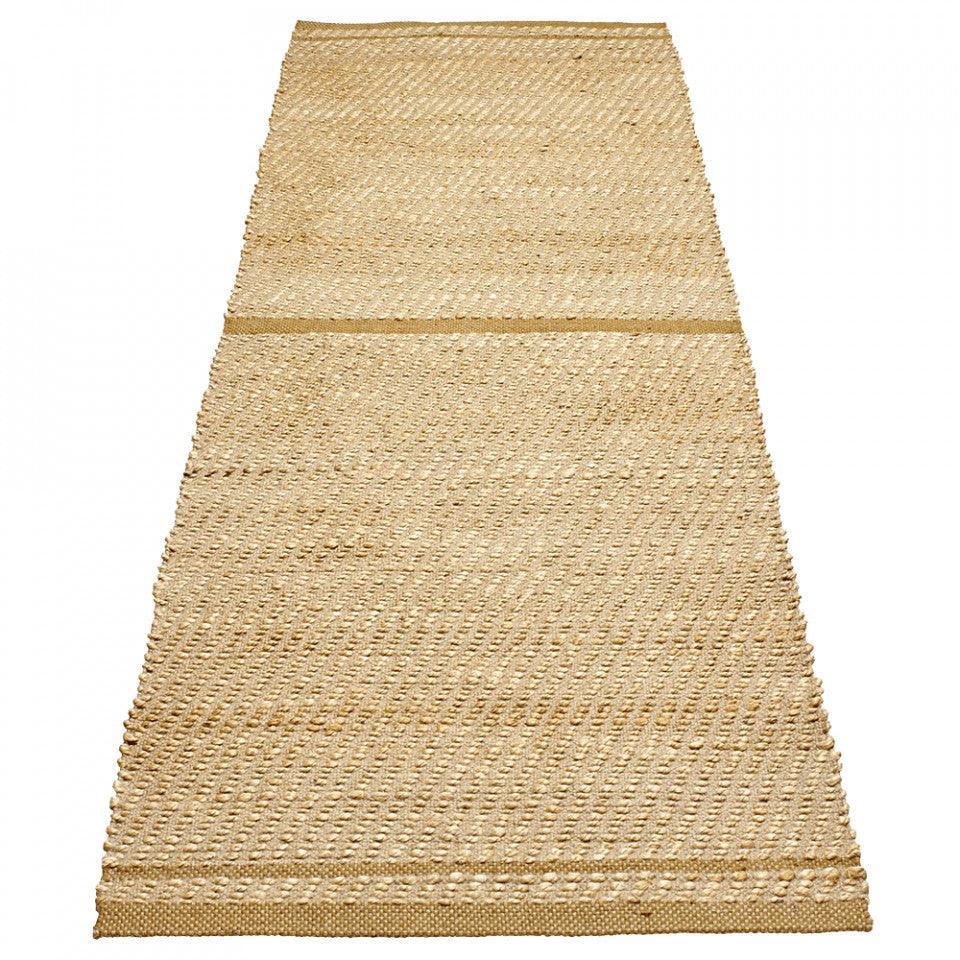 Covor maro/ocru din iuta si lana 80x250 cm Conwy Bolia - PARIS14A.RO
