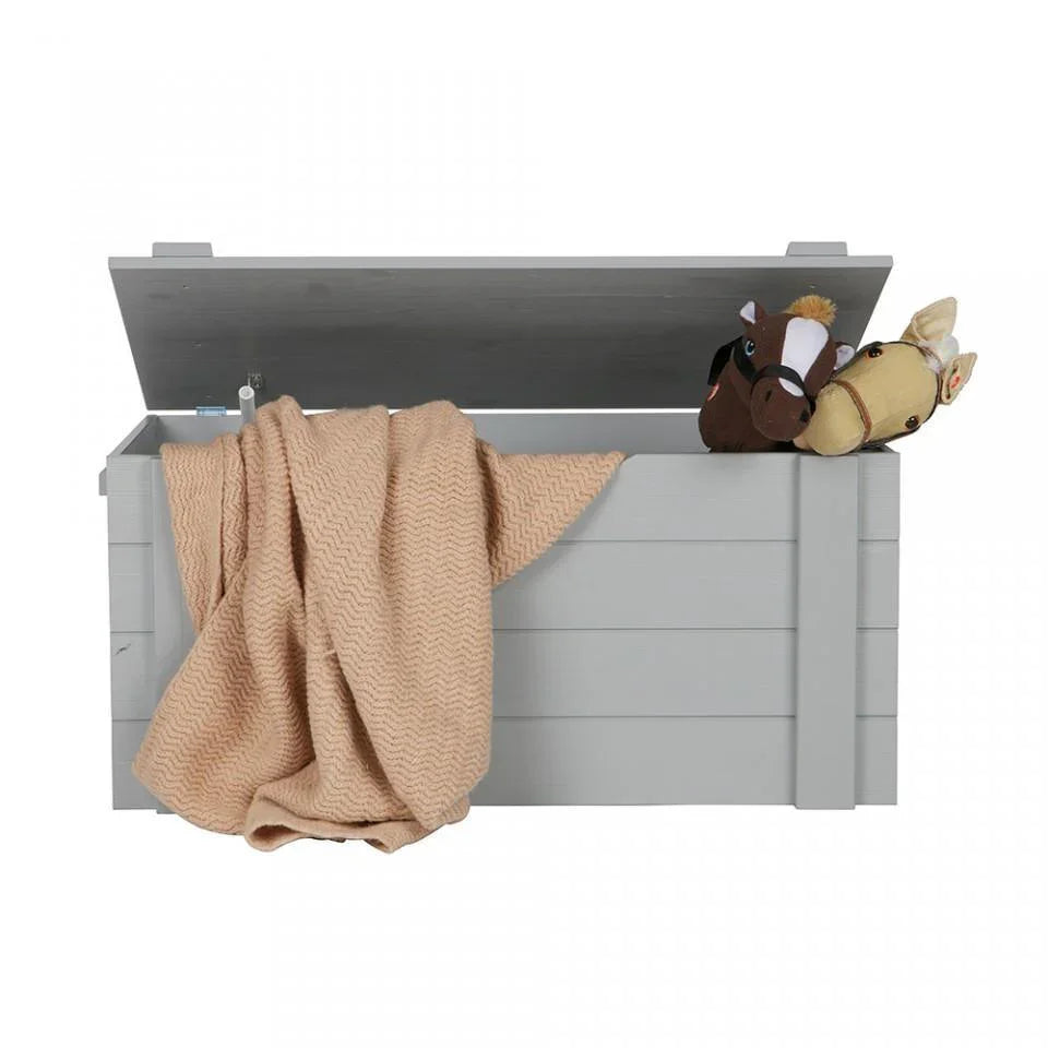 Cufar gri deschis din lemn de pin Dennis Concrete Grey - PARIS14A.RO