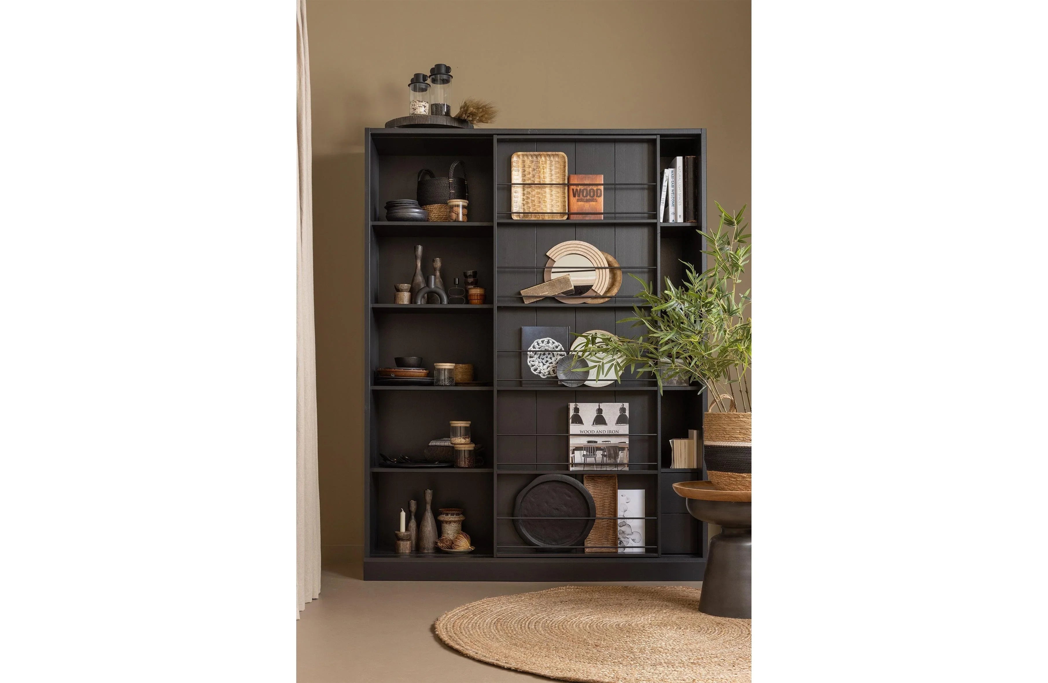 Dana Sidetable Wood/Metal Negru - PARIS14A.RO