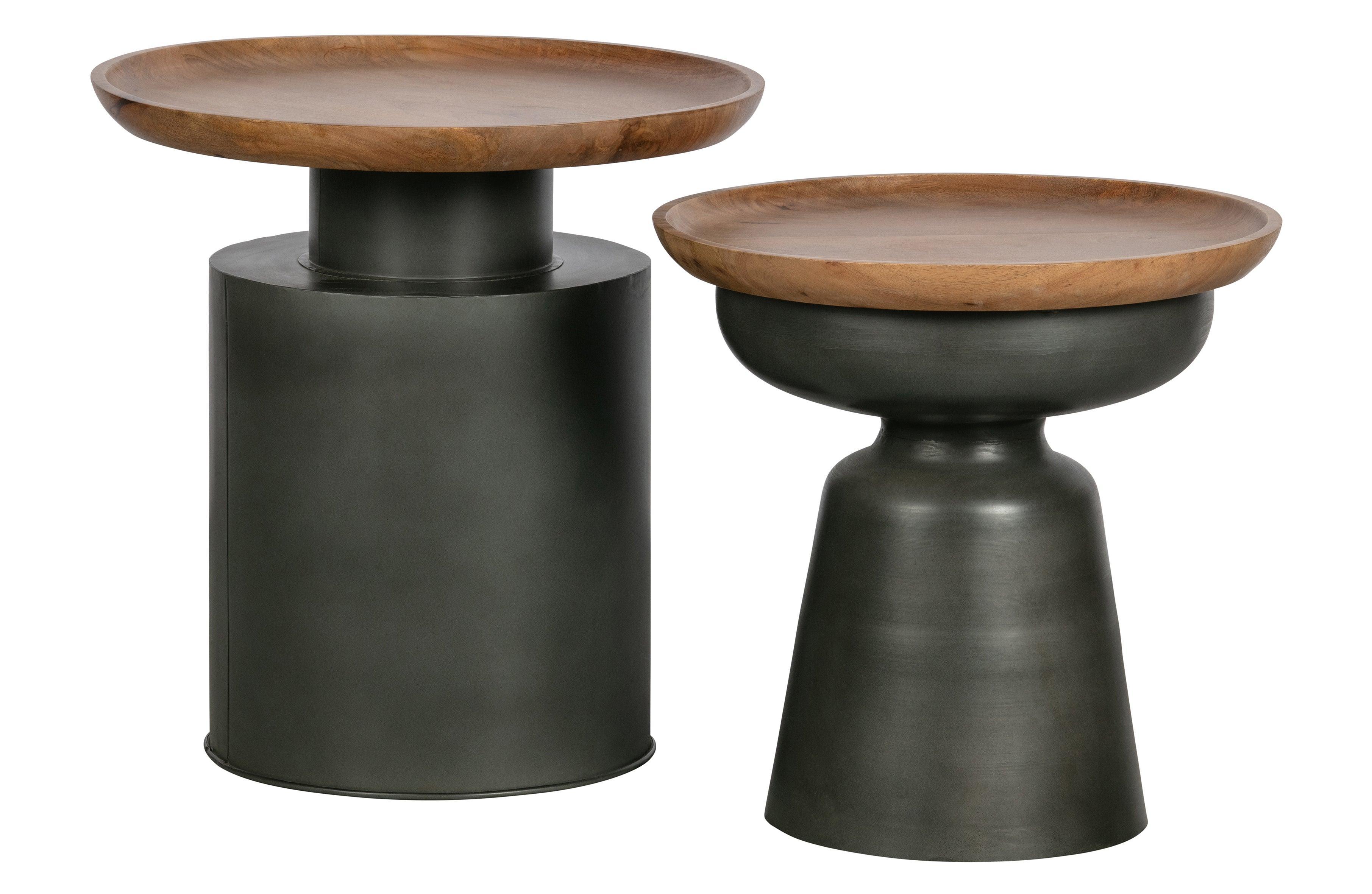 Dana Sidetable Wood/Metal Negru - PARIS14A.RO