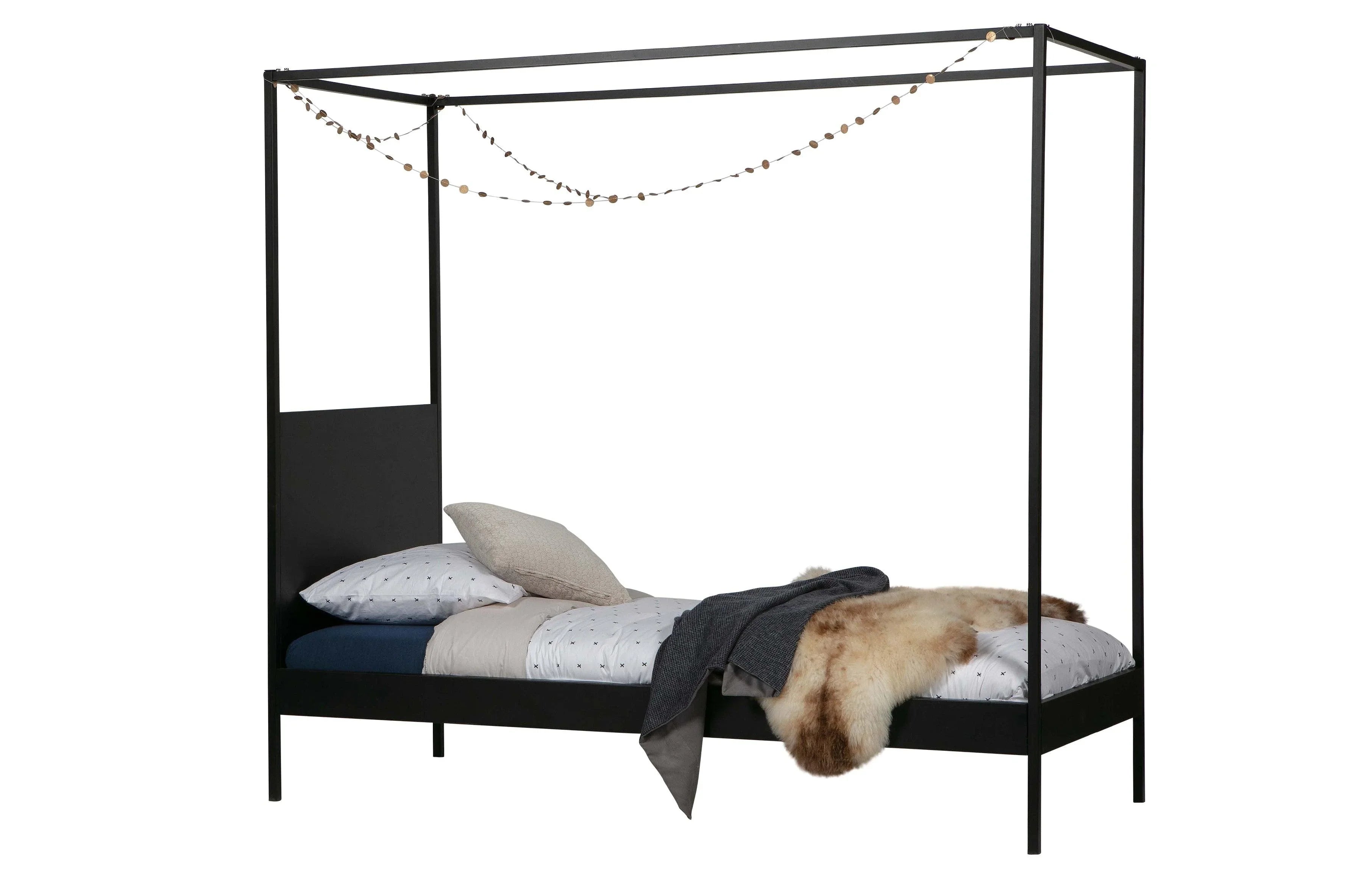 Dani Bed Metal Black 90x200 cm - PARIS14A.RO