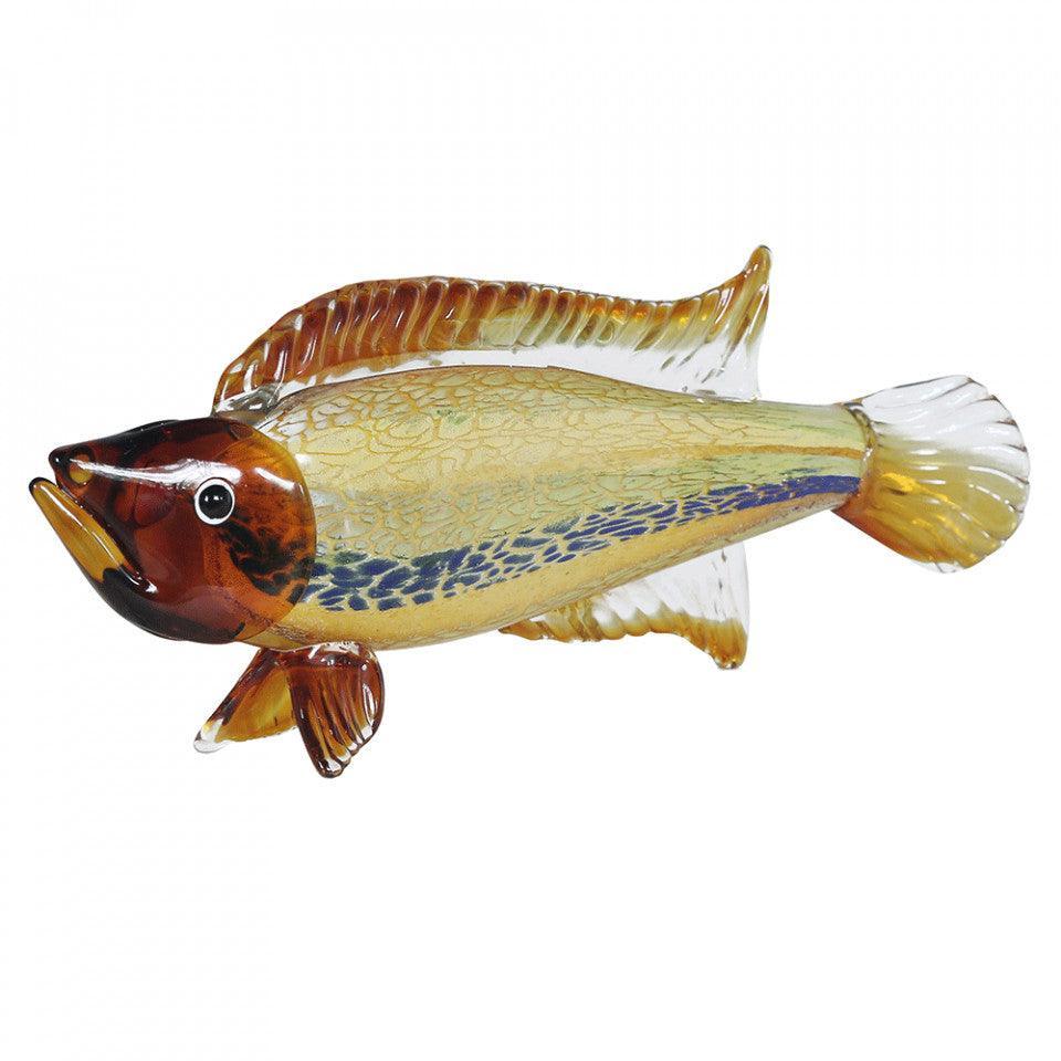 Decoratiune multicolora din sticla 20 cm Fish Versmissen - PARIS14A.RO