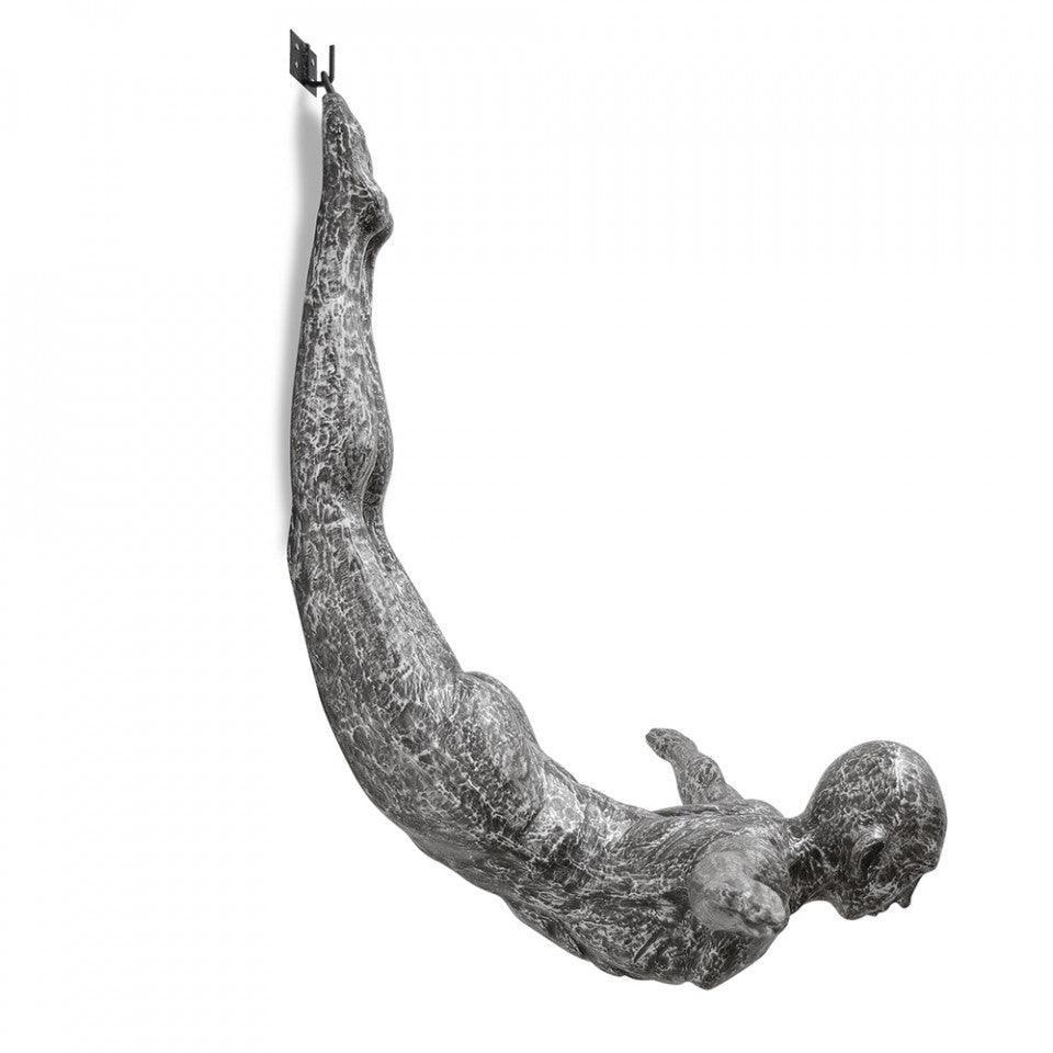 Decoratiune suspendabila gri din aluminiu 157 cm Abstract Diver Versmissen - PARIS14A.RO