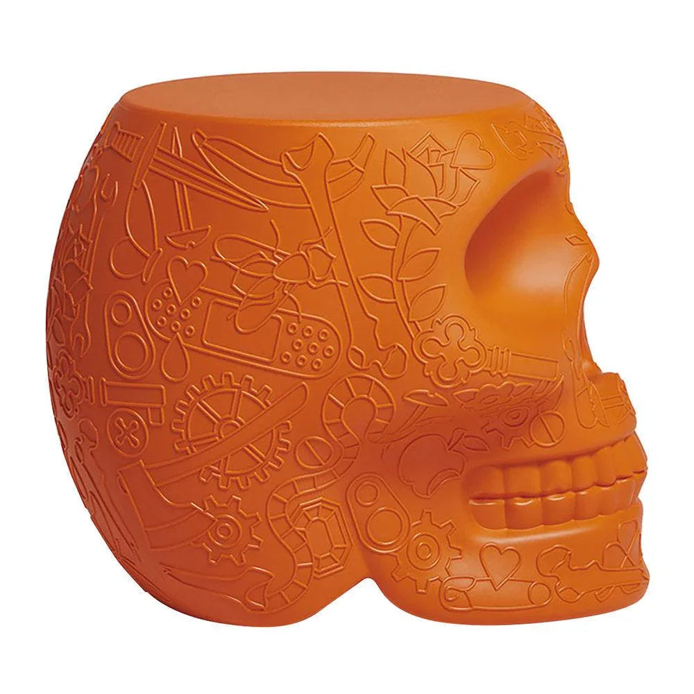Design contemporan Mexico Skull Stool/Side Table - Terracotta - PARIS14A.RO