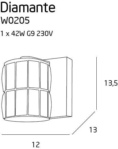 DIAMANTE Aplica MAXLIGHT W0205 - PARIS14A.RO