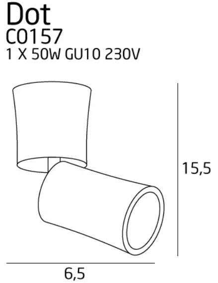 Downlight DOT Culoare neagra MAXLIGHT C0157 - PARIS14A.RO