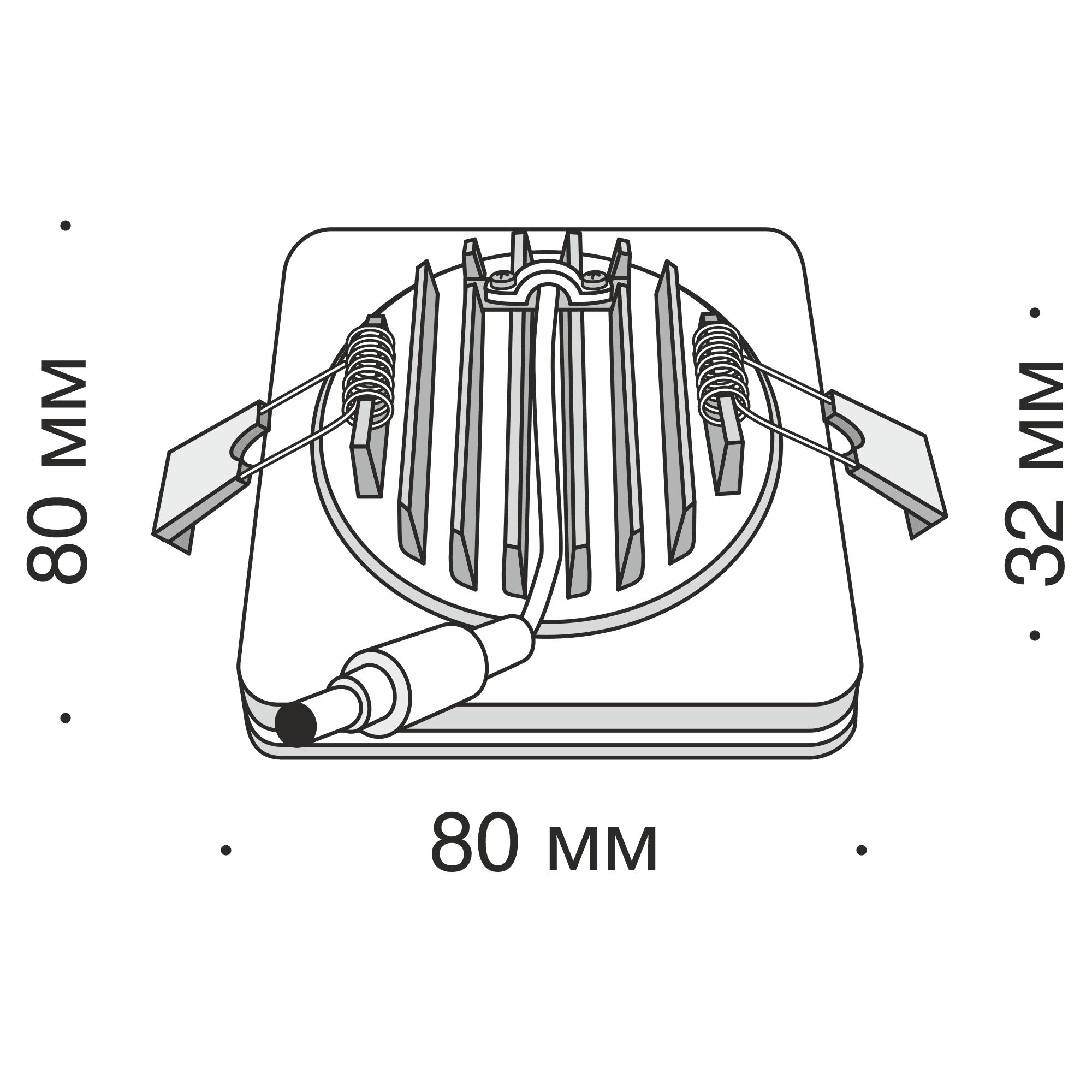 Downlight Phanton Maytoni Technical DL2001-L7B - PARIS14A.RO