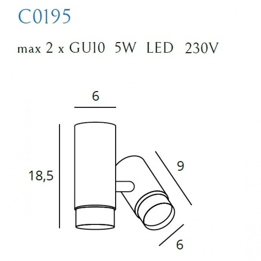 Downlight PUMA 1 GU10 MAXLIGHT C0195 - PARIS14A.RO