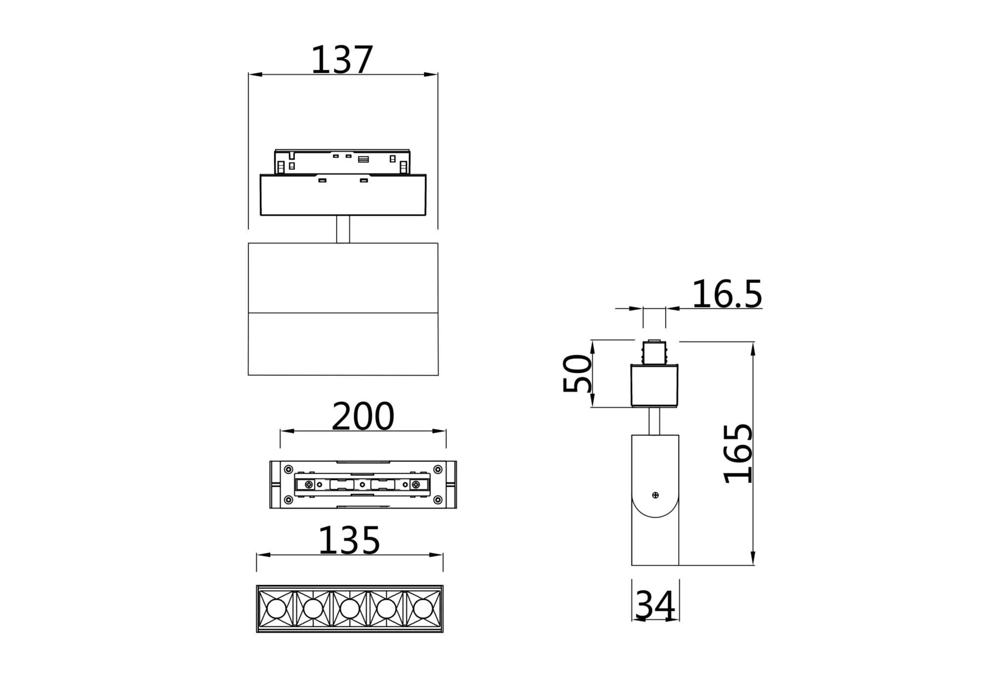 Downlight/ Spot sina Points Rot Maytoni Technical TR015-2-10W4K-B - PARIS14A.RO