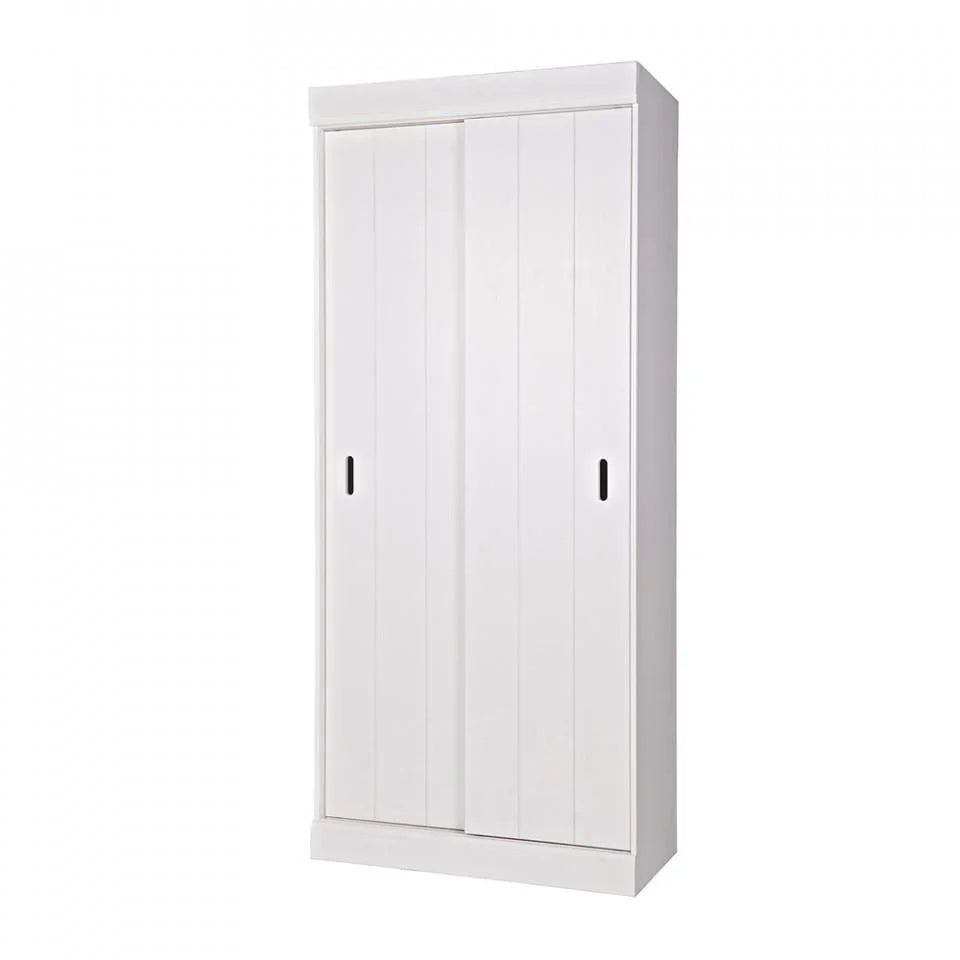 Dulap alb din lemn de pin 195 cm Row - PARIS14A.RO