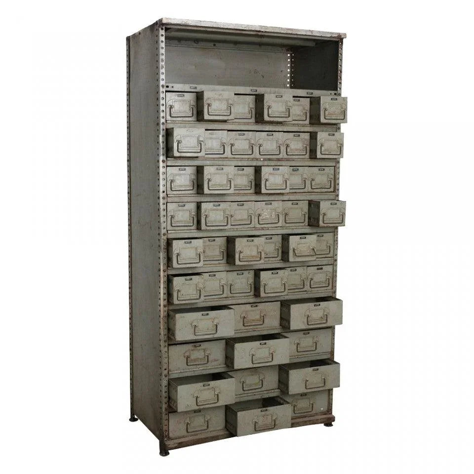 Dulap cu sertare gri din fier 185 cm Office Raw Materials - PARIS14A.RO